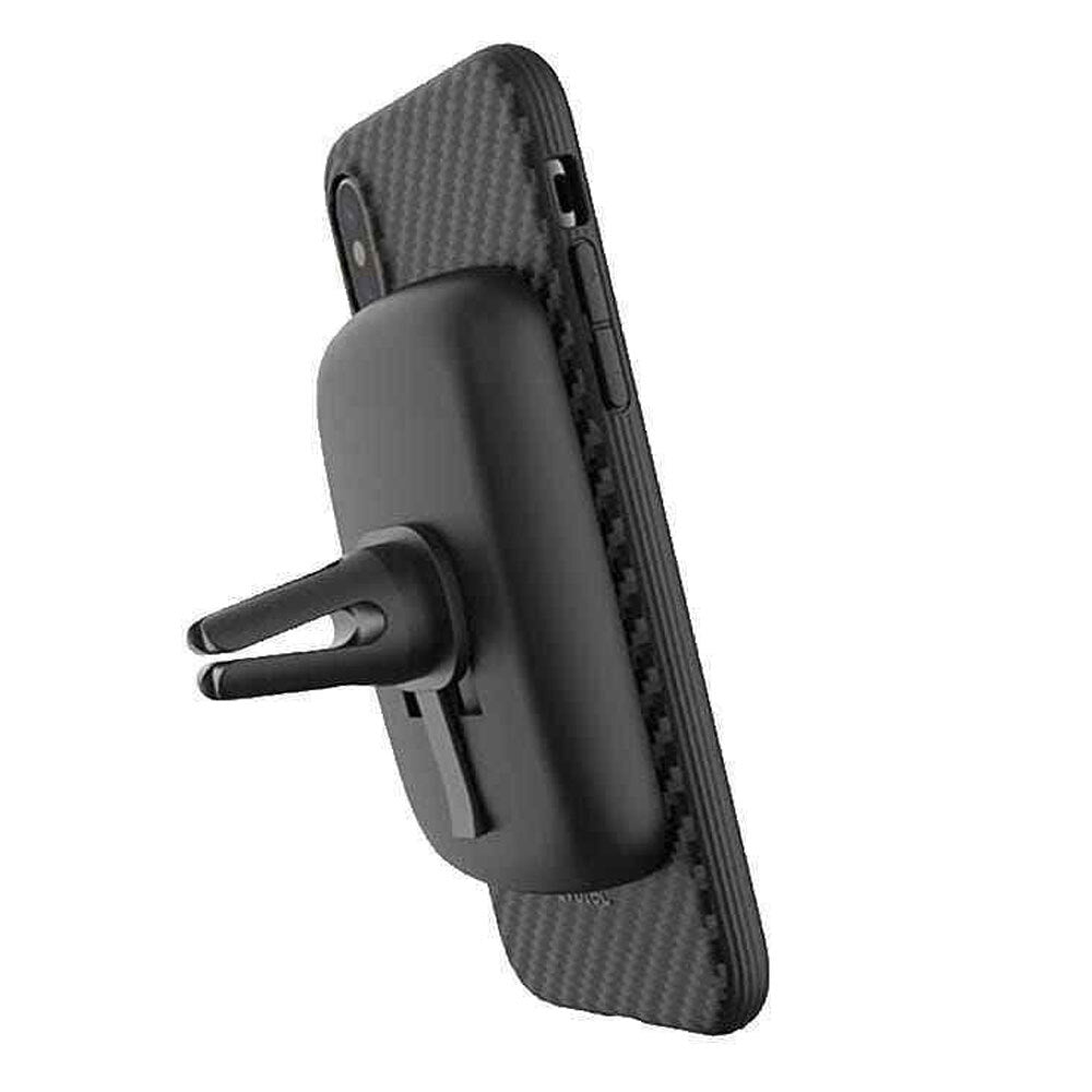 Evutec AER Series Karbon Case Cover Protect f/ iPhone XR w/ Car Vent Mount Black — image 2