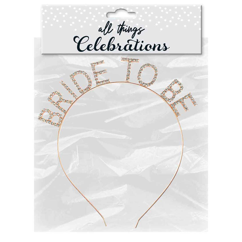 LMD Bride To Be Rose Gold Ladies Headband Hens Party Celebration Accessory Gift — image 2