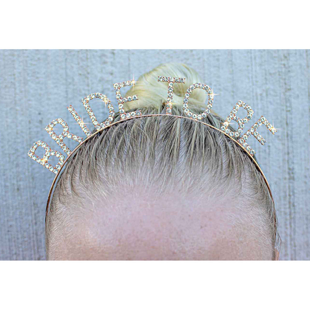 LMD Bride To Be Rose Gold Ladies Headband Hens Party Celebration Accessory Gift — image 3