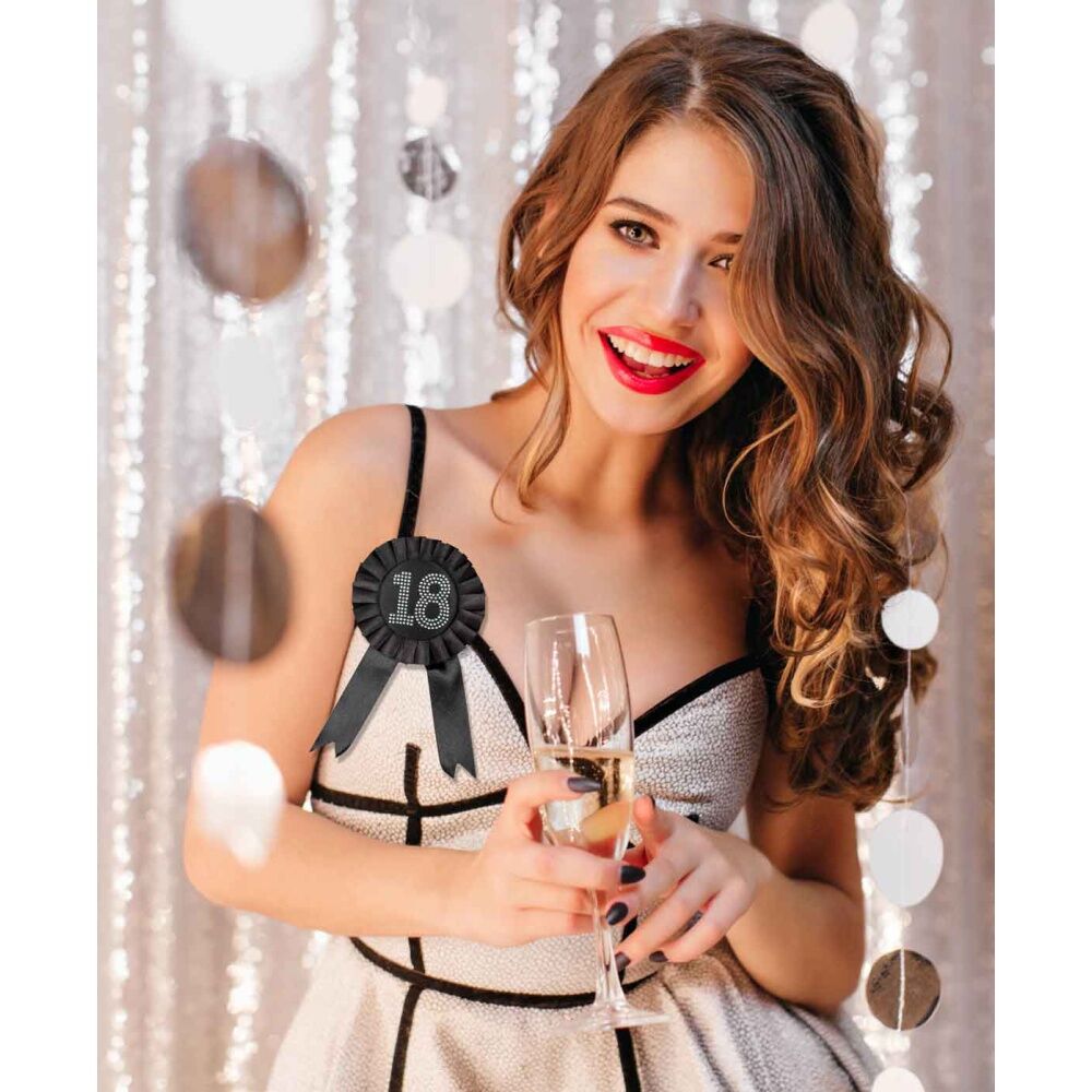 LMD Diamante 18th Rosette Party Celebration Girls Fashion Birthday Costume — image 2