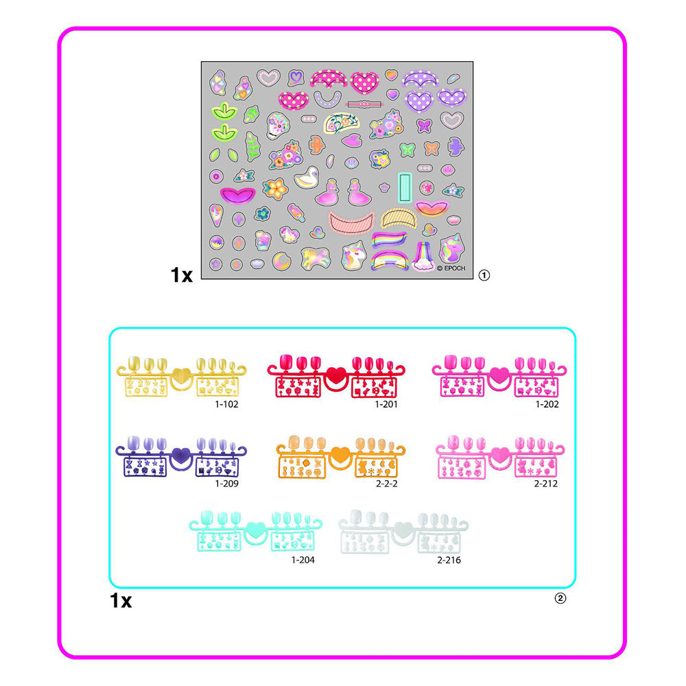 Aquabeads Nail Refill Kit Hearts Kids/Childrens Interactive Toy Playset 4+ — image 2