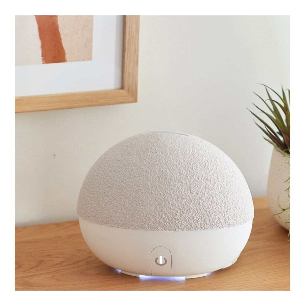 Homedics Ellia Stone Electric Air Aroma Essential Oil Diffuser Ceramic Stone Taupe 20cm — image 2