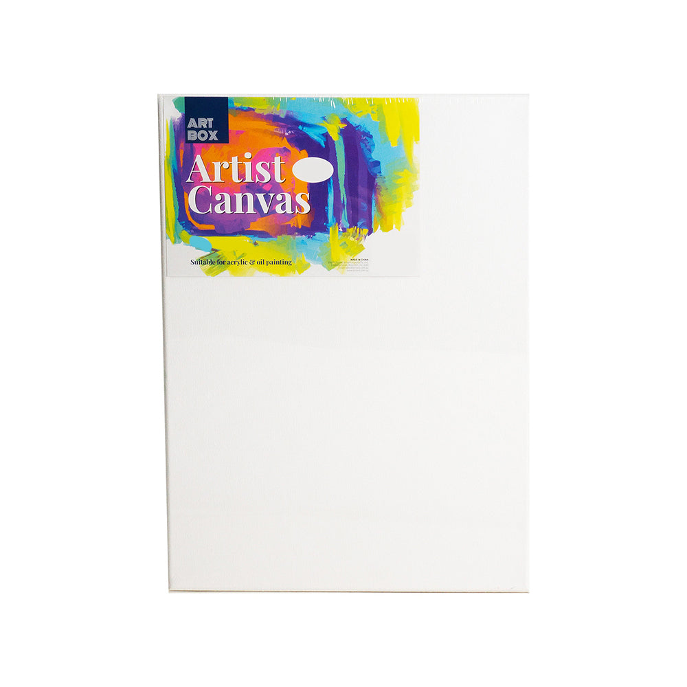 Art Boxd 40cm Thins Artist Canvas 280gsm Acrylic & Oil Painting Art/Craft White