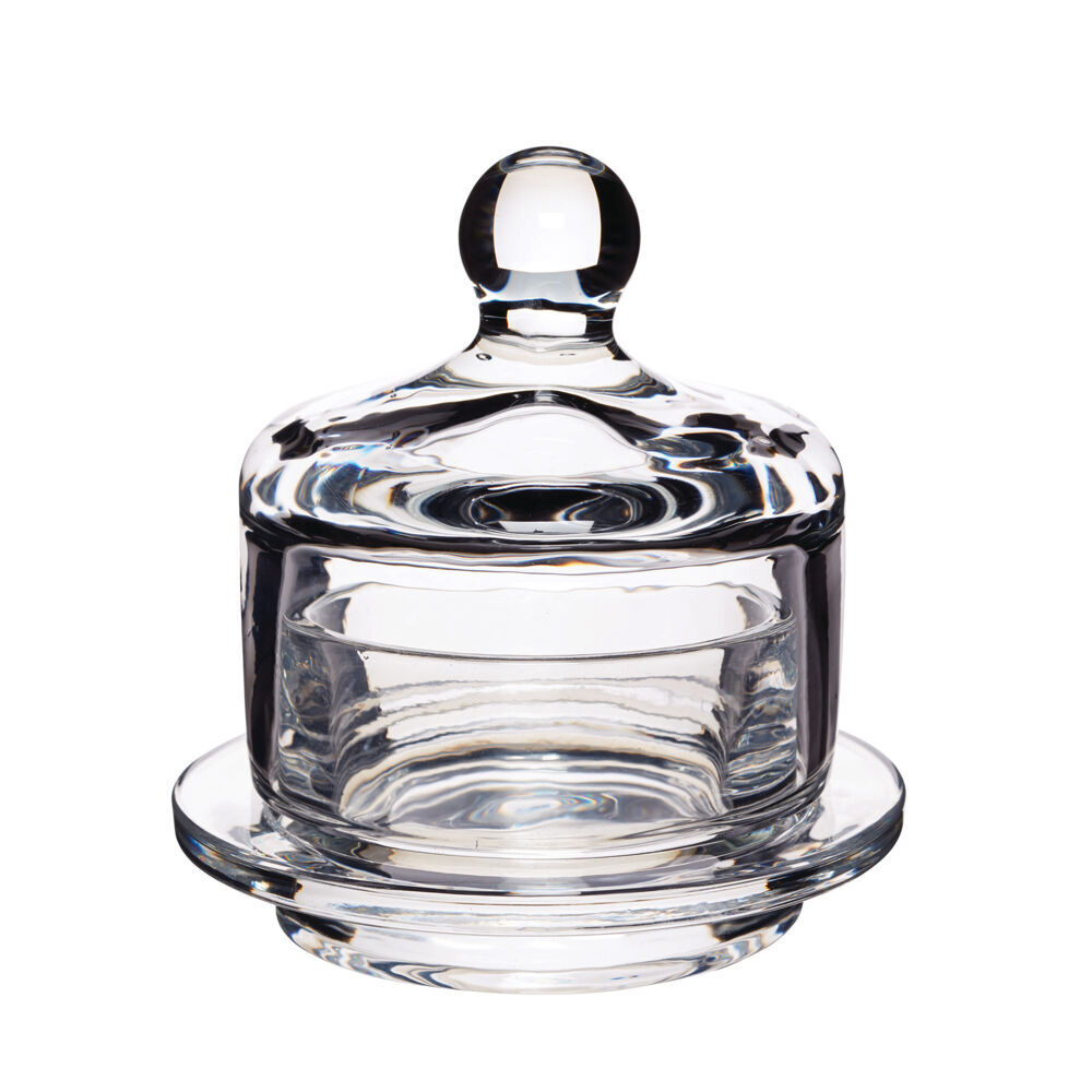 Artesa Mini Glass Serving Cloche for Butter Spreads Soft Cheese 9x9.5cm (4 Pack) — image 2