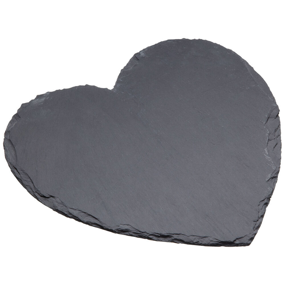Artesa Rustic Slate Heart Shaped Serving Platter/Tray Charcuterie/Entree (4 Pack) — image 2