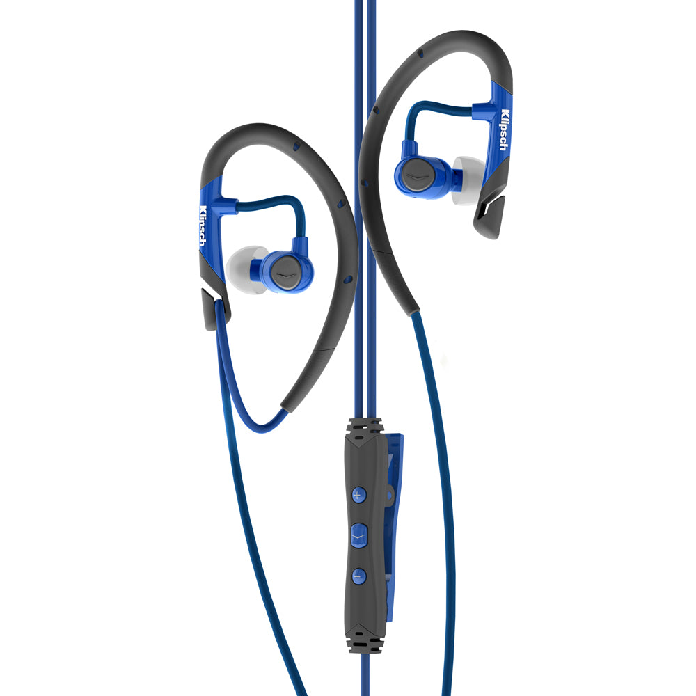 Klipsch Sports In-Ear Headphones/Earphones Mic/3.5mm For iPhone/iPod Apple Blue