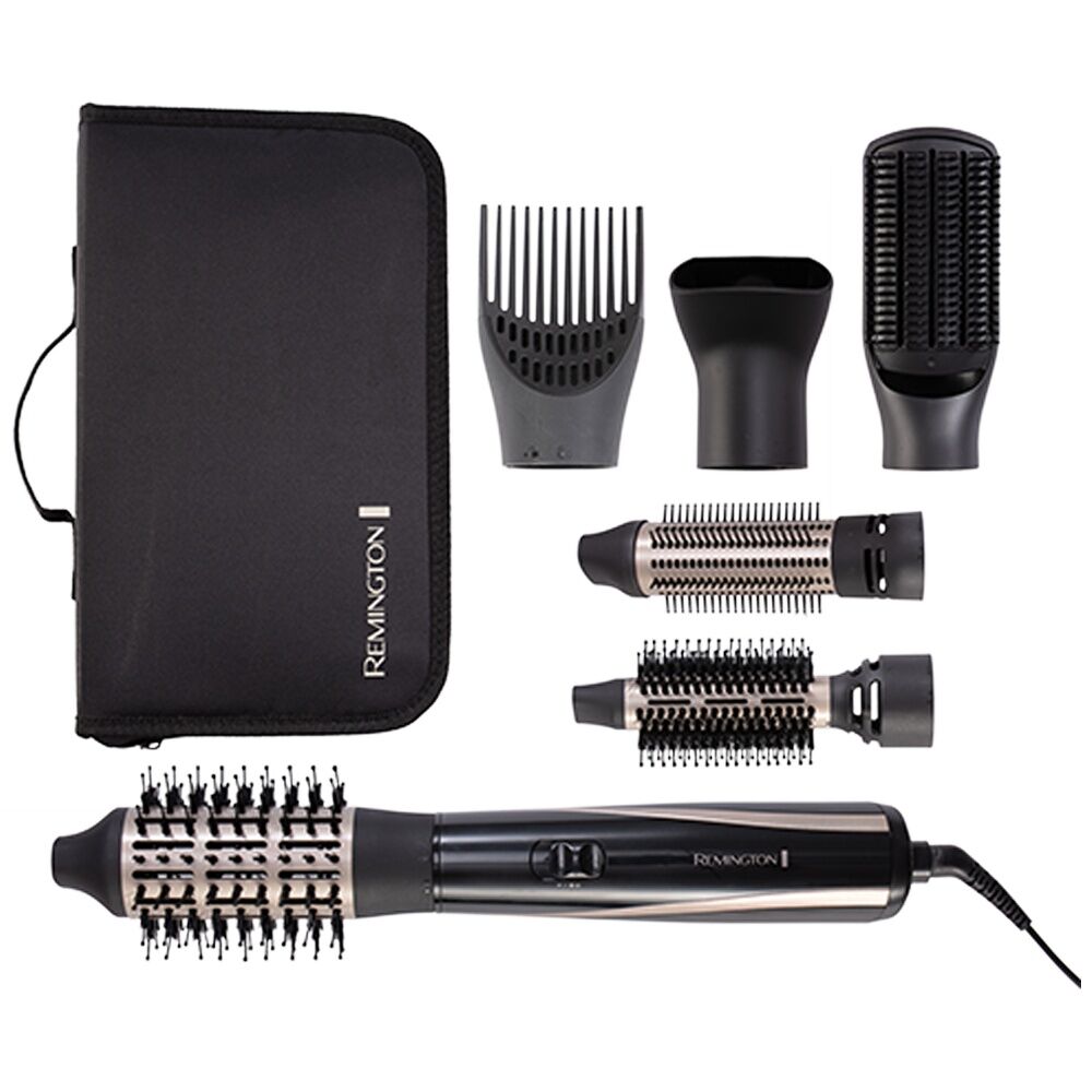 Remington Blow Dry & Style Caring Airstyler with Case Heat Settings Black/Gold