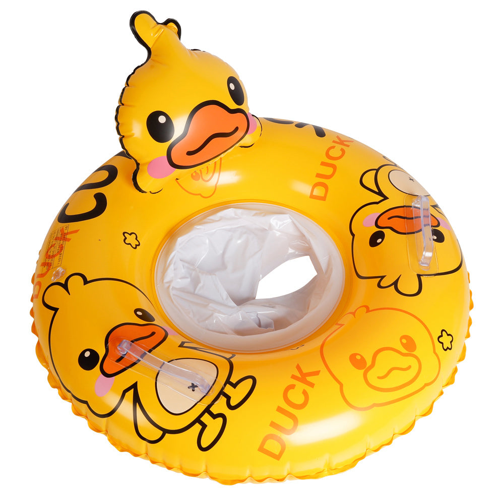 Airtime Seat Inflatable Kids Swim Ring Duck Design w/ Camping Outdoor 56cm