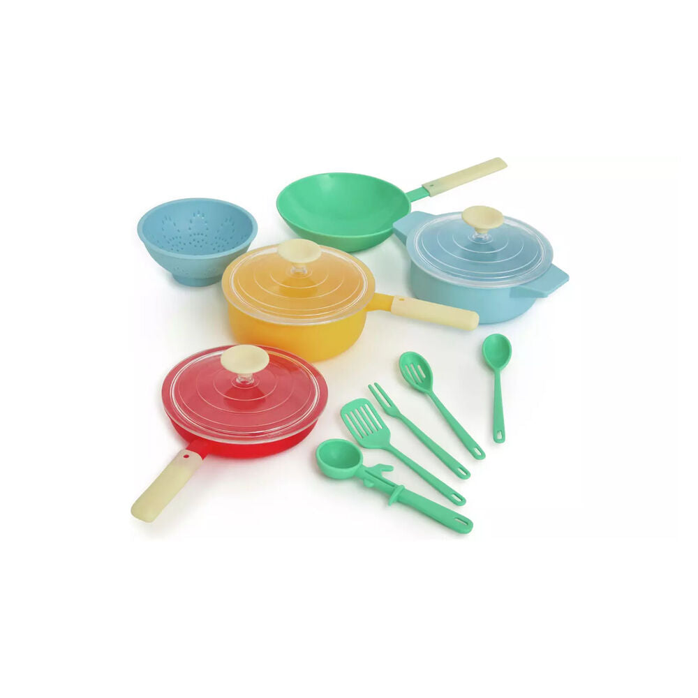 Casdon Kids Children 3y+ Pastel Pretend Play Kitchen Utensil Toy Pan Set