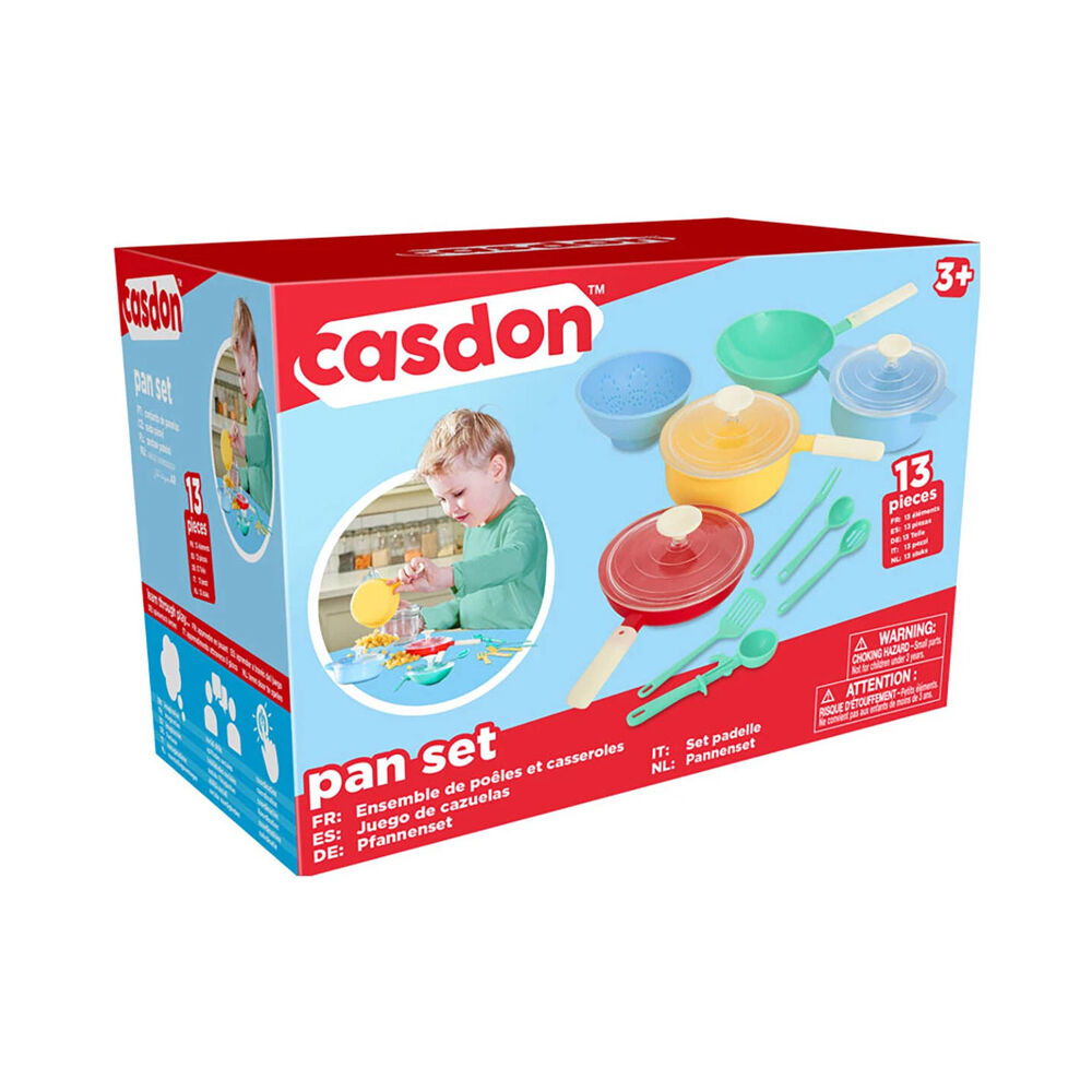 Casdon Kids Children 3y+ Pastel Pretend Play Kitchen Utensil Toy Pan Set — image 9