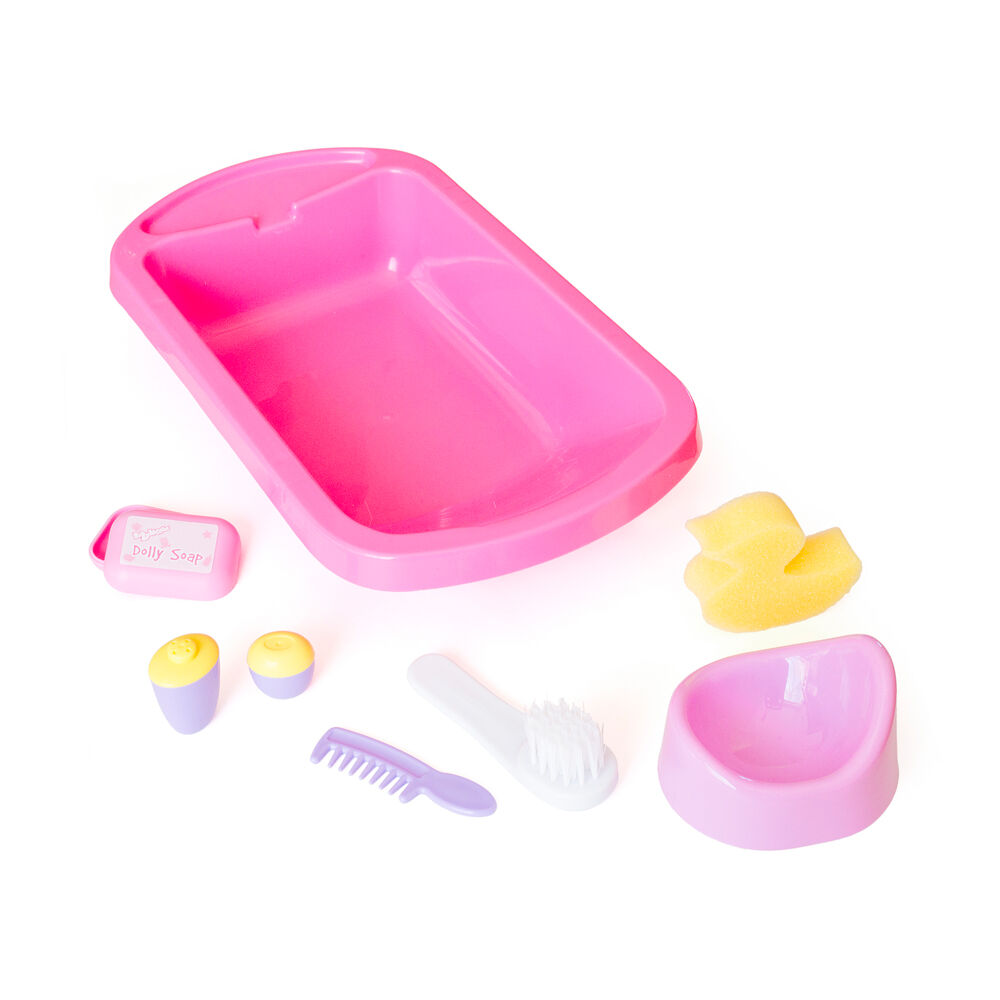 Casdon Kids Toddler 3y+ Pink Role-play Doll Care Toy Baby Bath & Potty Set — image 3