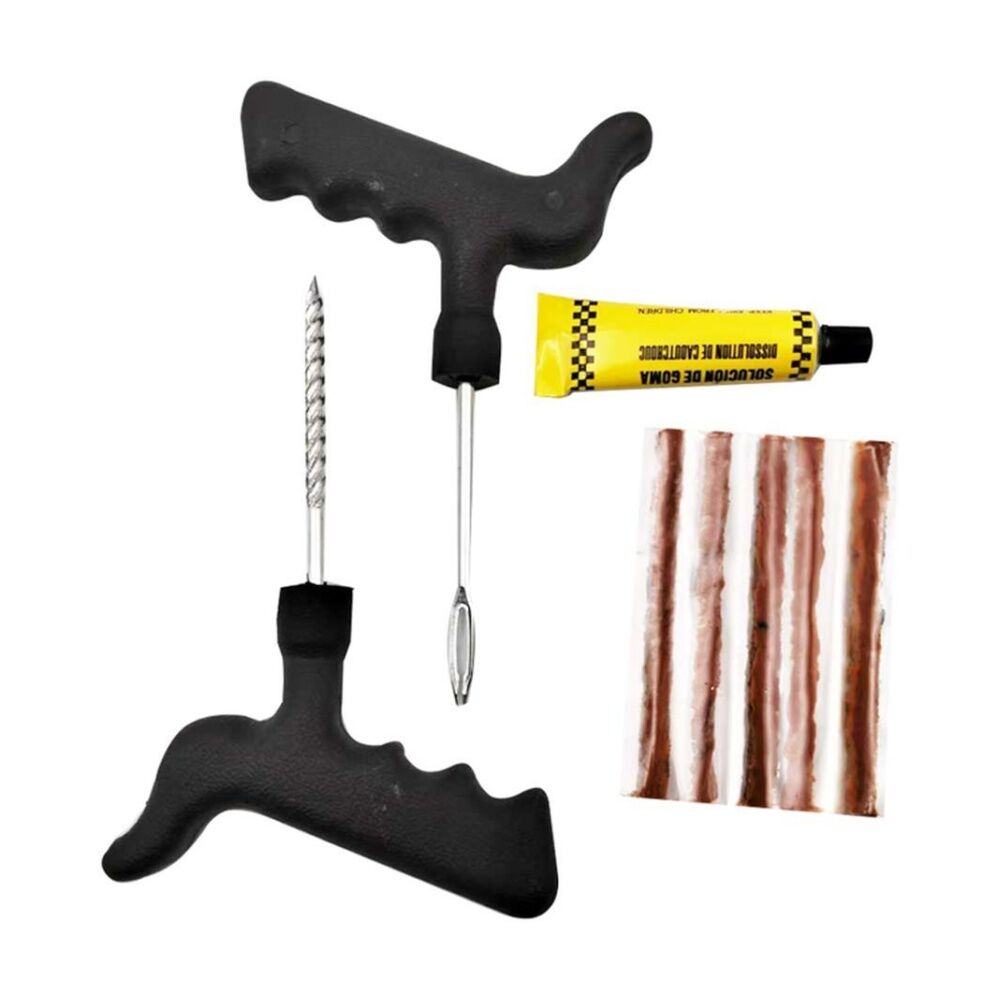 Autoshift Emergency Tyre Puncture Repair Kit w/5 Plugs 2 Tools & Glue (8 Pieces) — image 2