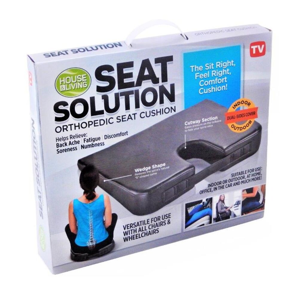 House & Living Seat Solution Orthopedic Cushion for Chairs Indoor/Outdoors (2 Pack) — image 2
