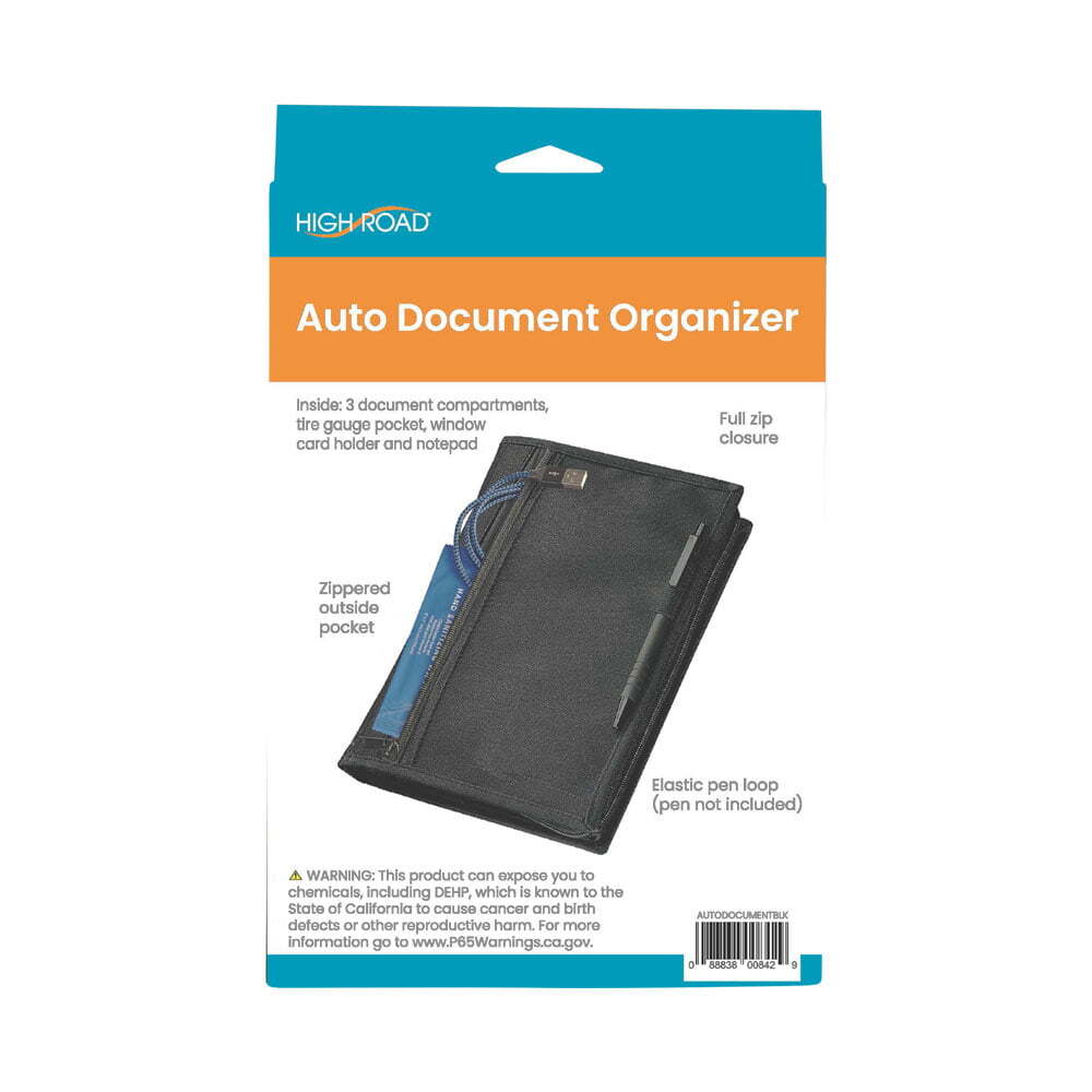 High Road Auto Document Organiser Car/SUV Registration Holder Pocket/Storage — image 2