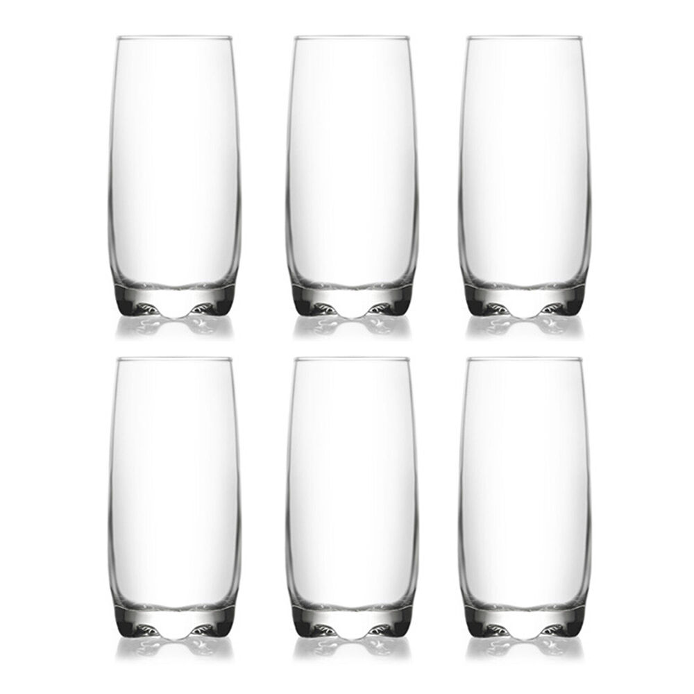 Artcraft Ava Hi-Ball Drinking Glass Cup Wine & Water Drinkware 390ml (6 Pieces)
