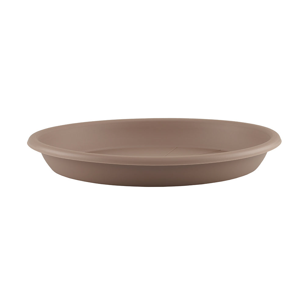 Artevasi Round Plastic Indoor/Outdoor Garden Plant Saucer For Pot 30x4.3cm Taupe