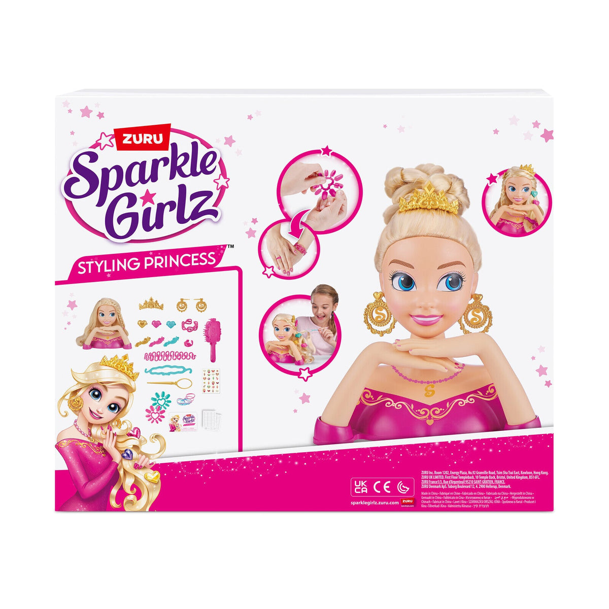 Zuru Sparkle Girlz Kids/Children Fashion Styling Head w/Fantasy Nail Design 3+ — image 4