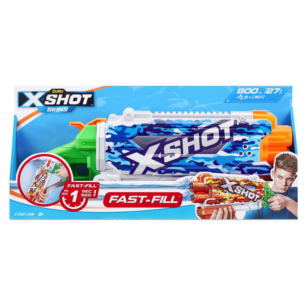Zuru X-Shot Fast Fill Skins Water Gun Pump Action Kids/Children Toy Assorted 5+ — image 3