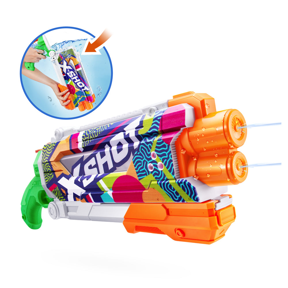Zuru X-Shot Fast Fill Skins Water Gun Pump Action Kids/Children Toy Assorted 5+ — image 10