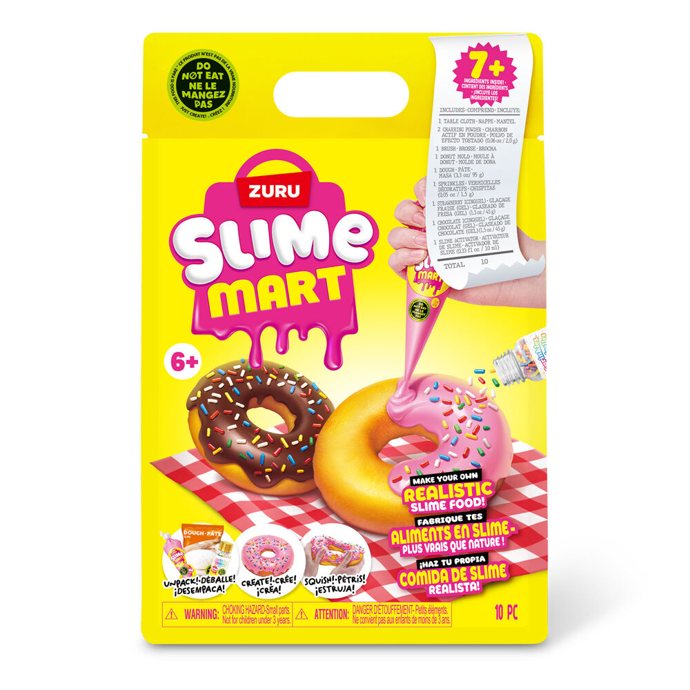 Zuru Slime Mart - Small Shopping Bag Series 1 Donut Kids Modelling Clay (2 Pack) — image 3