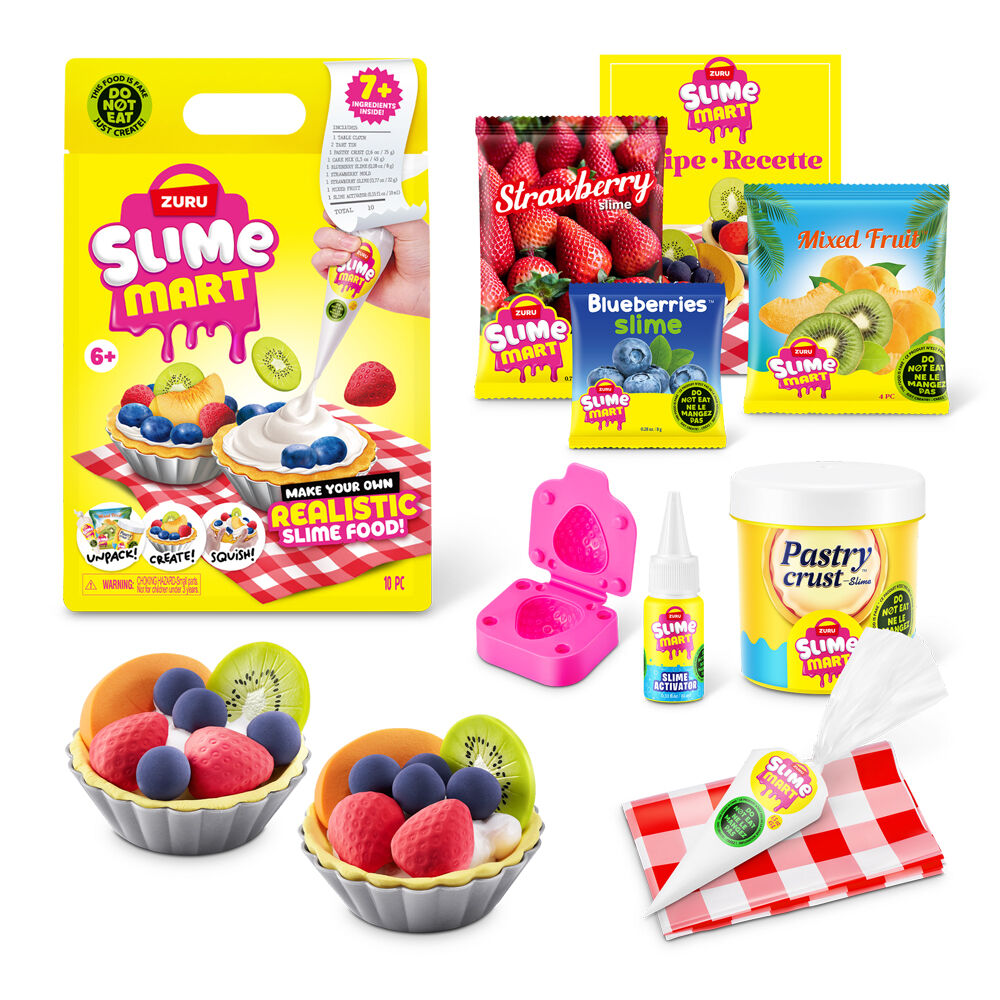 Zuru Slime Mart - Small Shopping Bag Series 1 Fruit Tart Kids Modelling Clay (2 Pack) — image 7