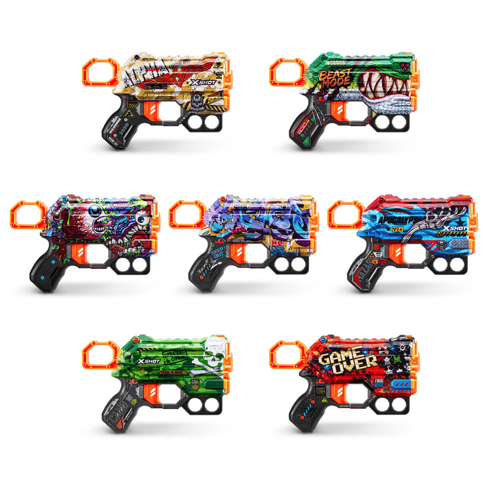 Zuru X-Shot Skins Menace Blaster Toy Gun w/ 8 Darts Assorted Kids/Children 8+ — image 10