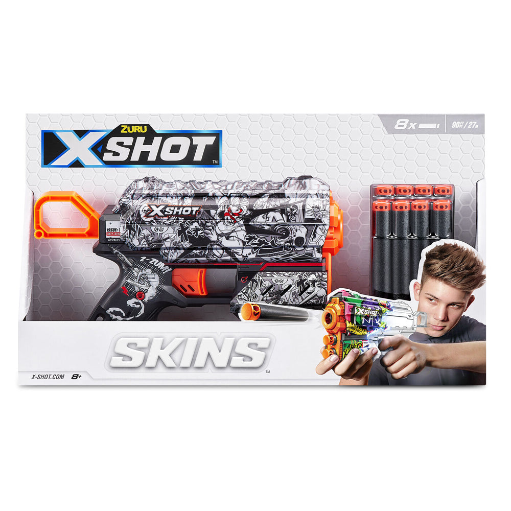 Zuru X-Shot Skins Flux Blaster Gun w/ 8 Darts Kids/Children Toy Assorted 8+ — image 4