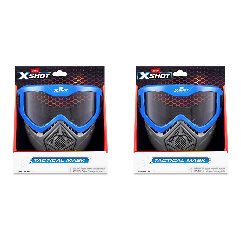 Zuru Xshot Tactical Mask Protective Face Gear/Shield Kids/Children Toy 8y+ (2 Pack)