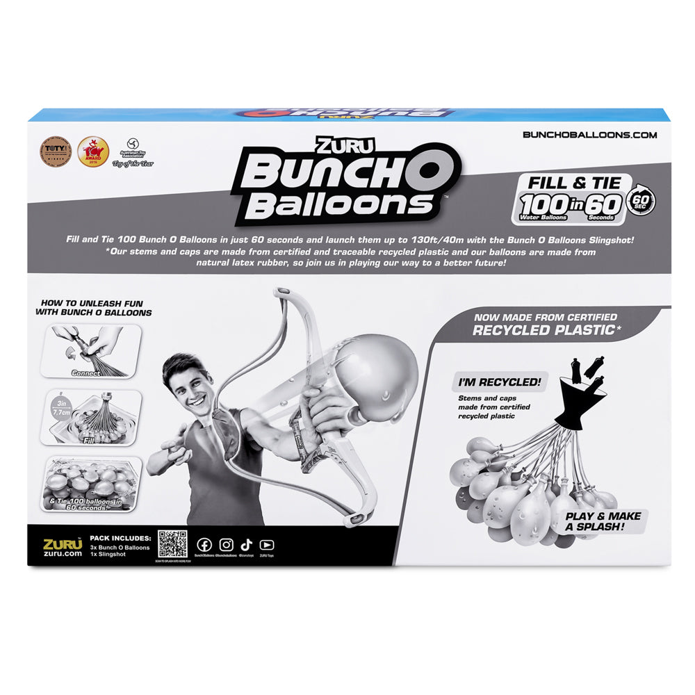 Zuru Bunch O Balloons Tropical Party w/ Slingshot Kids/Children Fun Toy 6+ (3 Pack) — image 2
