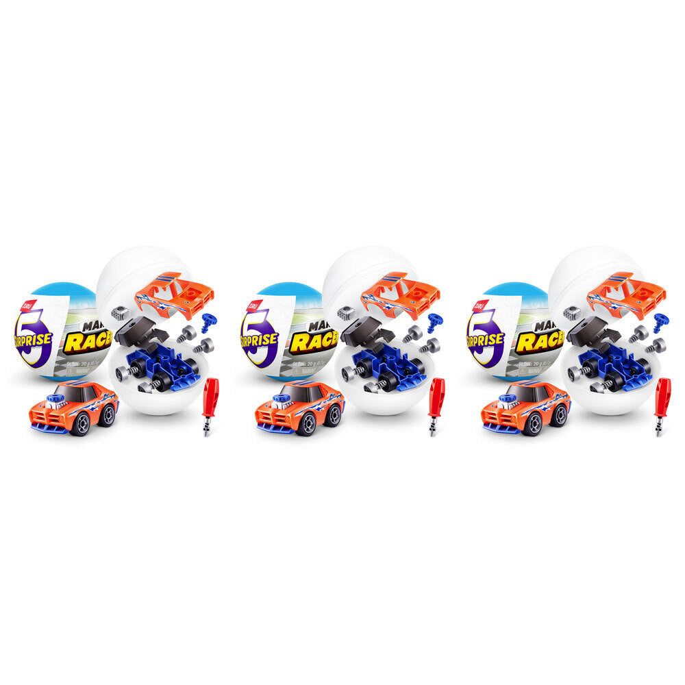 Zuru 5 Surprise Make a Racer Series 1 Kids/Children Car Toy Assorted 3y+ (3 Pack)