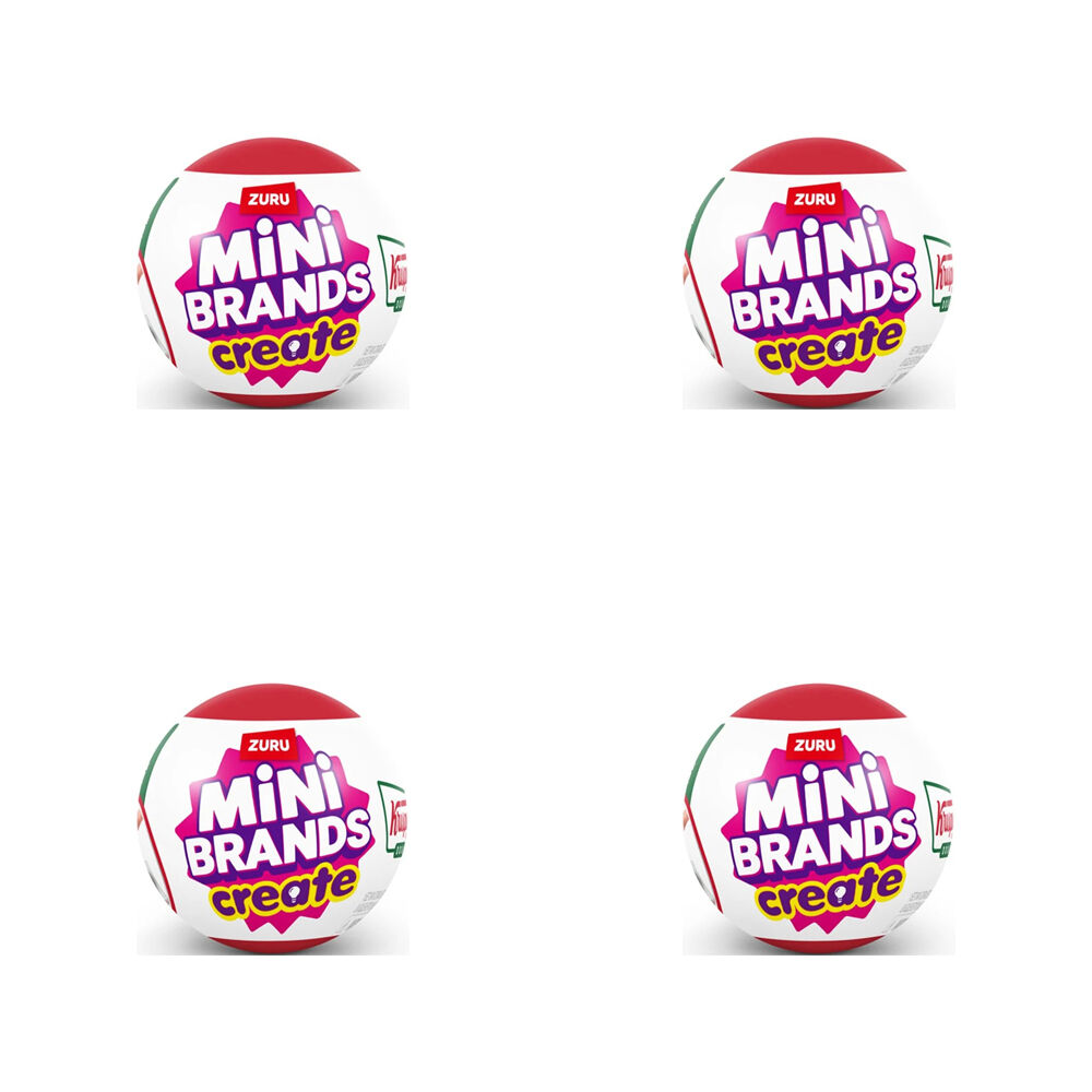 Zuru Mini Brands Create Krispy Kreme Display Miniatures Kids/Children 14y+ (4 Pack)