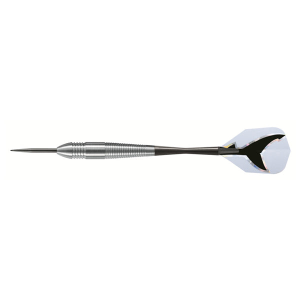 Harrows Silver Shark Speedline Hologram Flight Tungsten Look 21g Steel Tip Darts — image 2