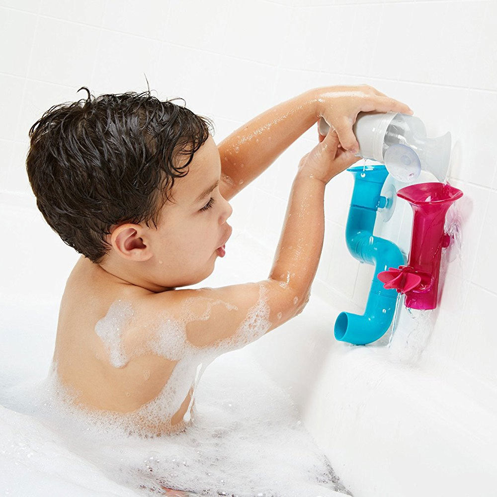 Boon Tubes Building Bath Toy Set Bathing Water Tub Play Suction Cup Kids/Toddler — image 3