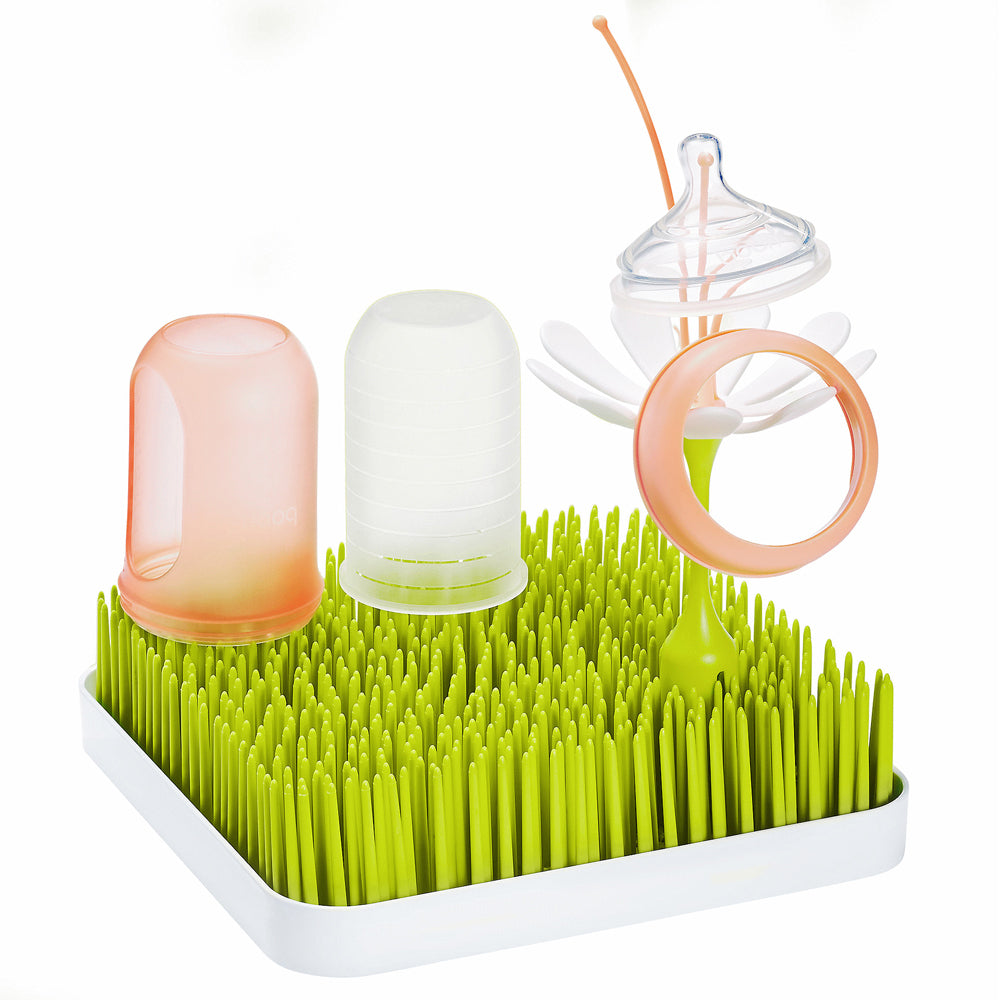 Boon Stem Baby Bottle/Sippy Cup Drying Rack Accessory Stand White Petal 11x23cm — image 2