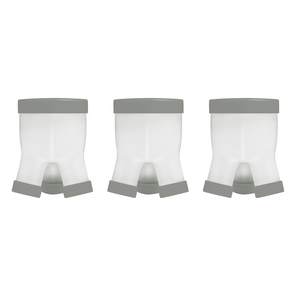 Boon Tripod Baby Formula Dispenser/Storage Container Holds 3x Servings Grey (3 Pack)