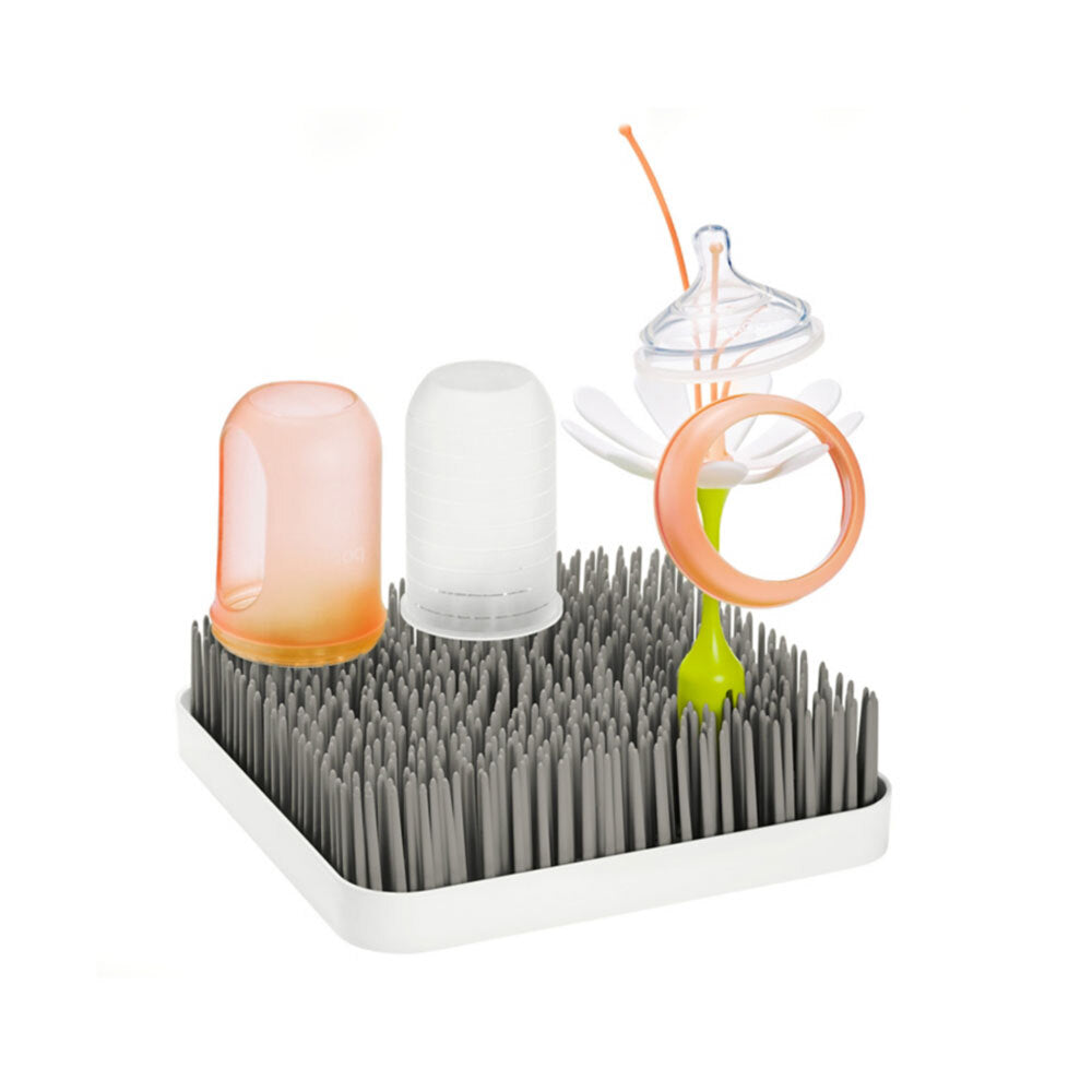 Boon 24.1cm Grass Countertop Drying Rack Holder for Baby Bottle/Utensils Grey — image 2