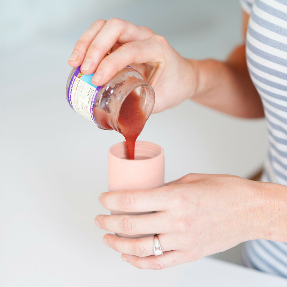 Boon Squirt Baby 90ml Food Dispensing Feeding Spoon Silicone Utensil Blush 4m+ — image 2