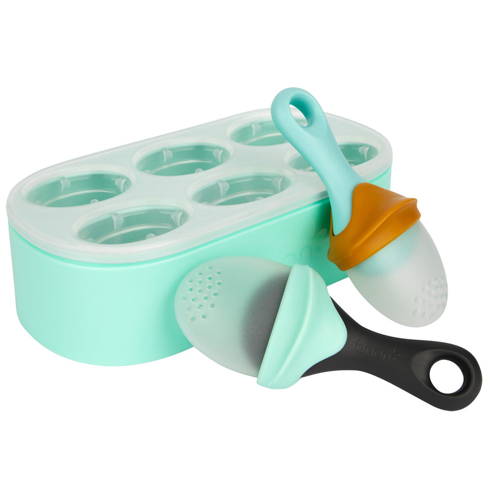 Boon Pulp Silicone Yogurt Mould Popsicle/IcyPole Freezer Tray Feeder Set 6m+ (2 Pieces) — image 2
