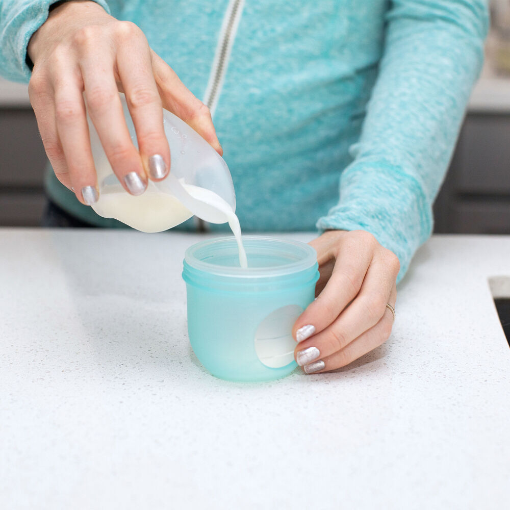 Boon Trove Silicone Manual Breast Pump 88ml Milk Collector 11x11cm White — image 2