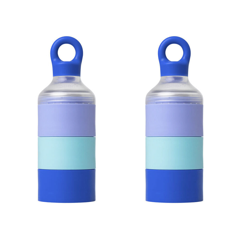 Boon Triful Stainless Steel Insulated Baby Formula Container 8oz Blue (2 Pack)