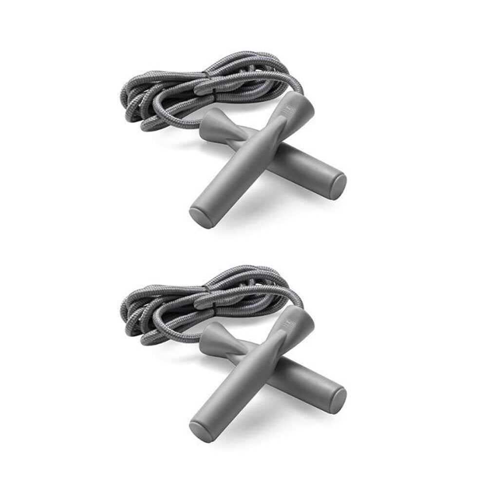 Body Sculpture 275cm Nylon Skip/Jump Rope Fitness Workout w/ Plastic Handles (2 Pack)