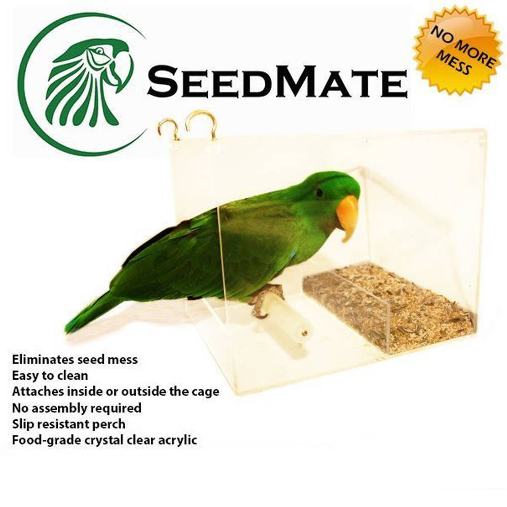 Seedmate Home Garden/Outdoor Acrylic Hanging Bird/Animal Feeder Large Clear — image 4