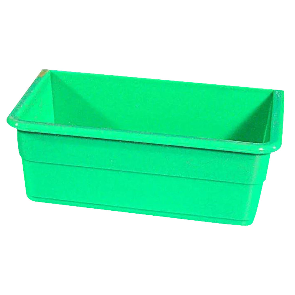 Showmaster Large Rectangle Seed Cup Plastic Bird/Animal Feeder/Waterer Green