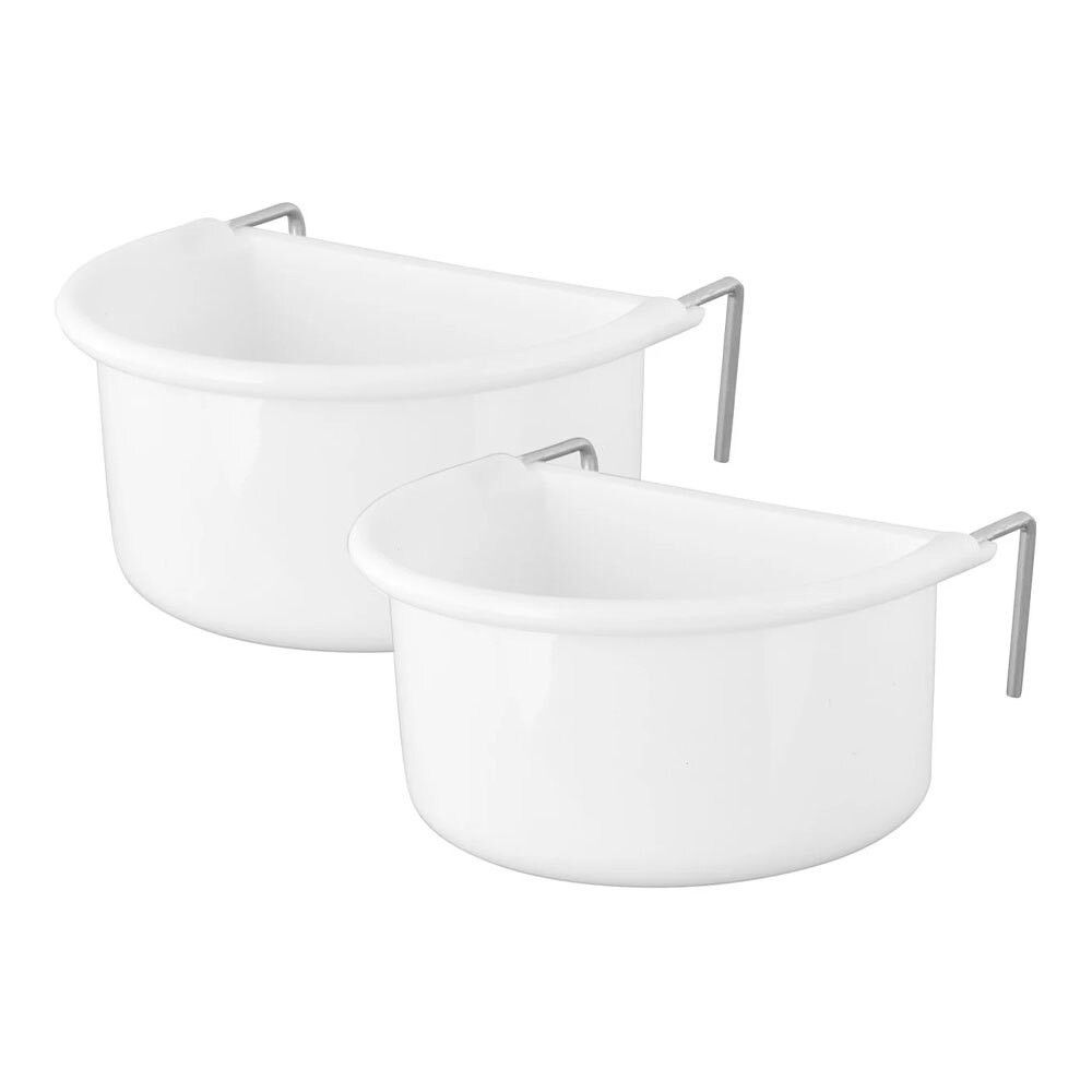 Showmaster Show Master Cheeky Bird Double D-Cup Plastic Bird/Animal Hooked Feeder — Large