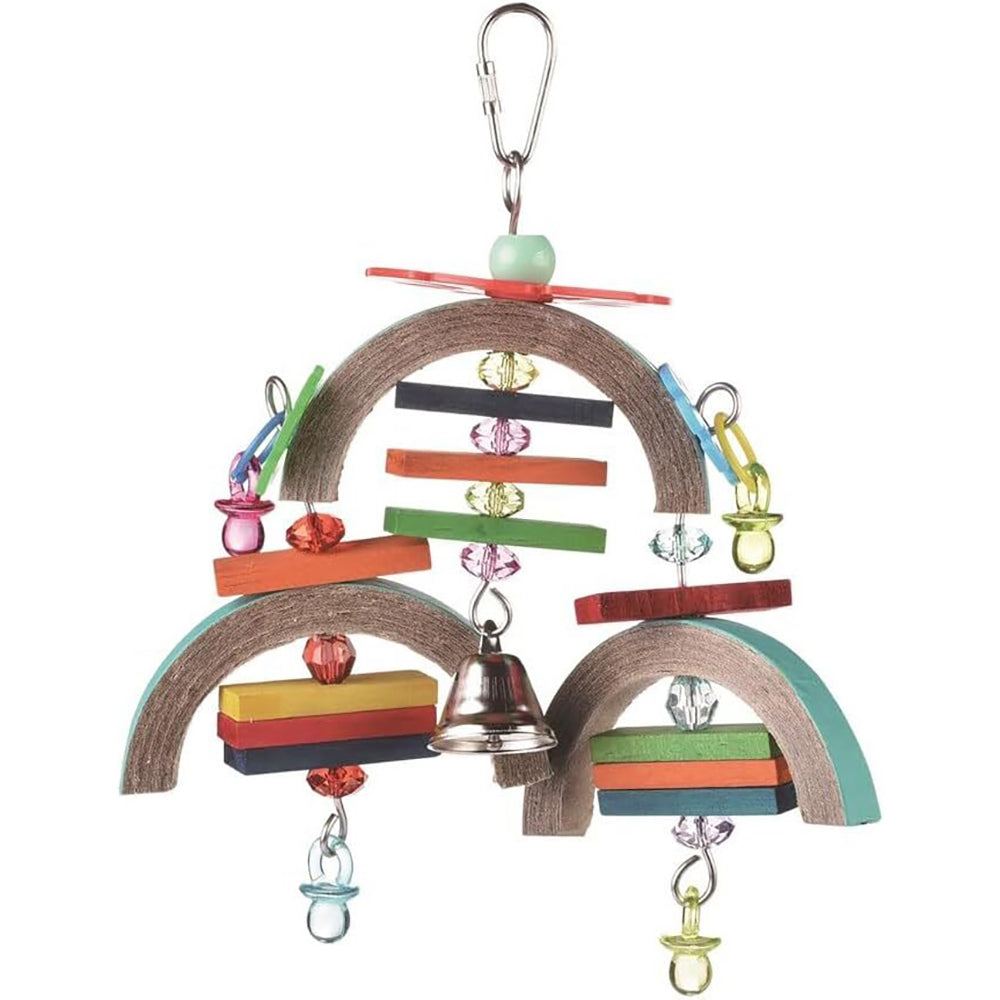 Nature Island Hanging Binky Mobile Bird Pets Interactive Exercise Fun Cage Toy