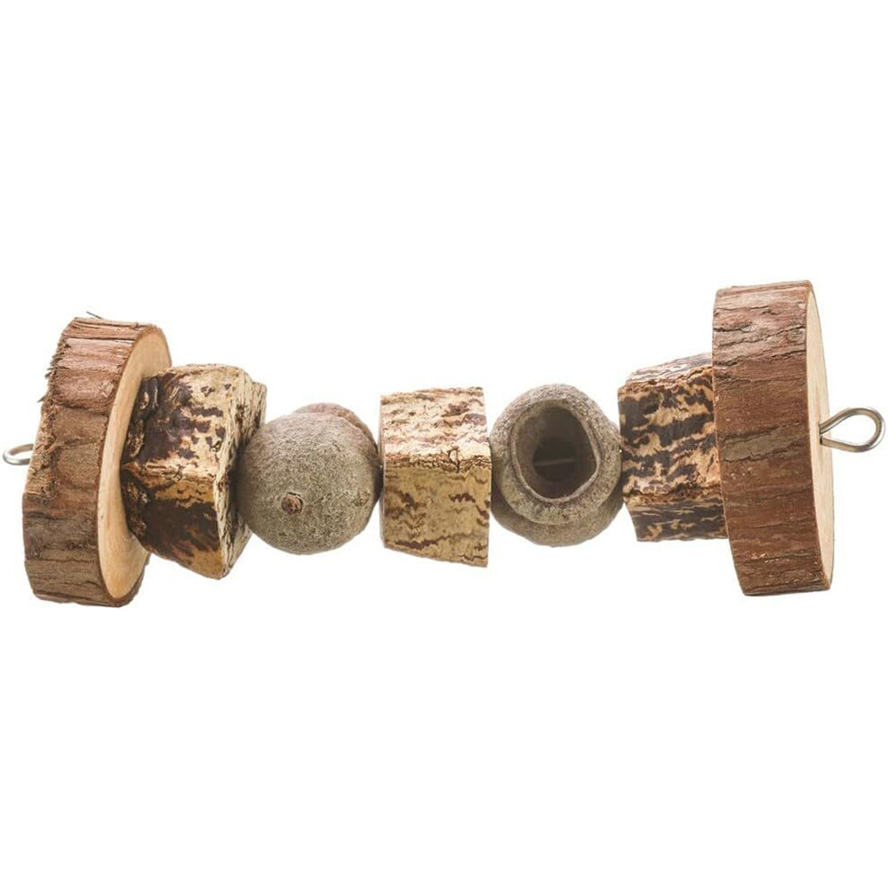 Nature Island 15x6cm Dumbbell Natural Wood Rabbit/Guinea Pigs Pet Cage Toy (3 Pack) — image 2