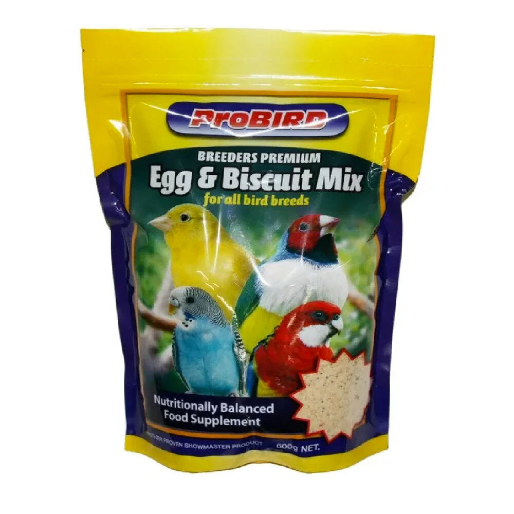 Probird Breeders Premium All Bird Breeds Egg & Biscuit Mix Meal Supplement 600G