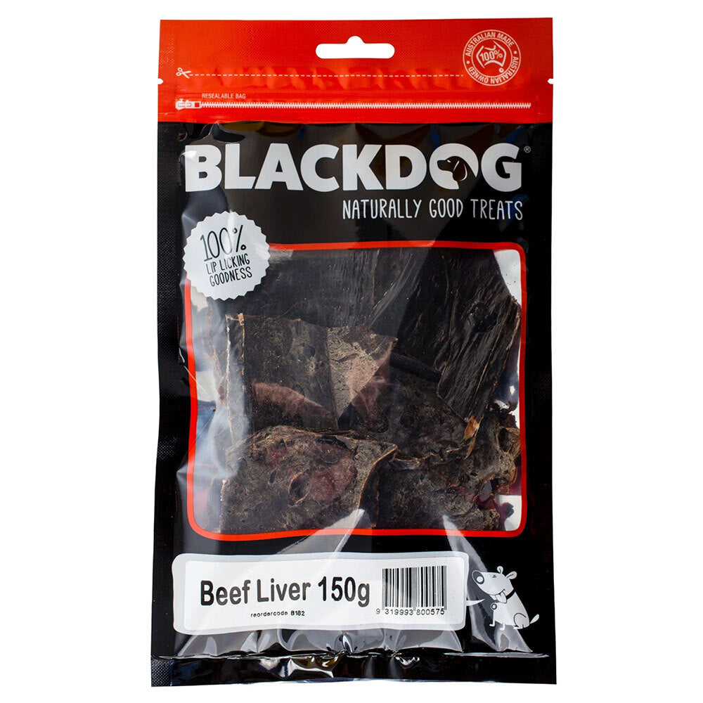 Blackdog Naturally Good Pet/Dog Beef Liver Healthy Treats/Food/Reward — 150g