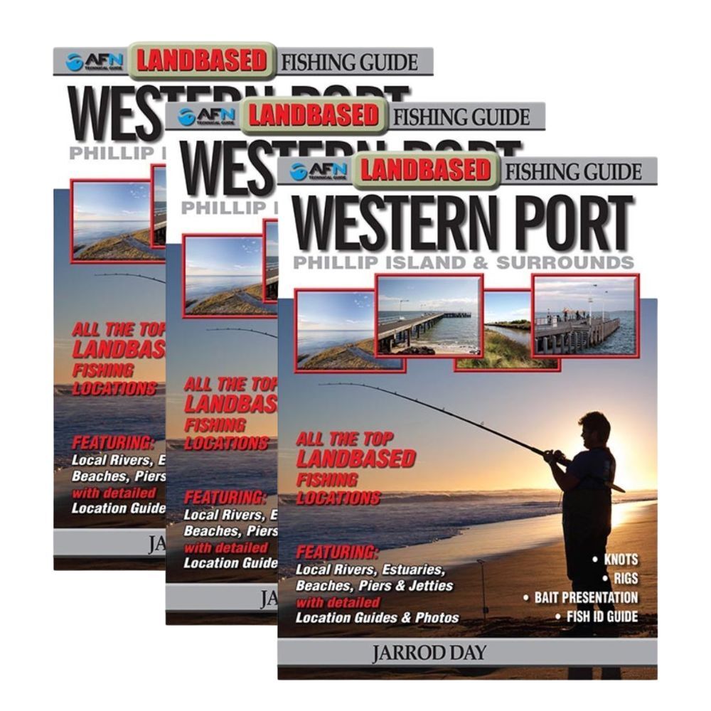 Afn Landbased Guide to Western Port Landbased Fishing Guide Book 21x15cm (3 Pack)