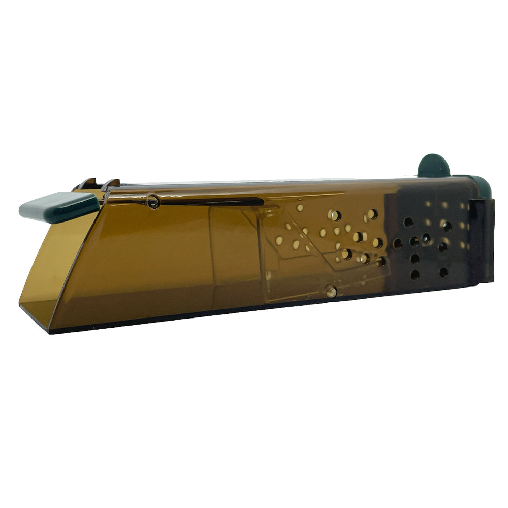 Purcell Portable Enclosed Plastic Mouse Rodent Trap Catcher Capture 6x4.5x17cm